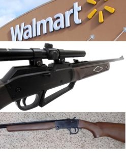 buying guns at Walmart